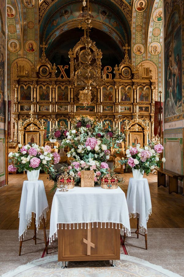 Religious ceremony interior
