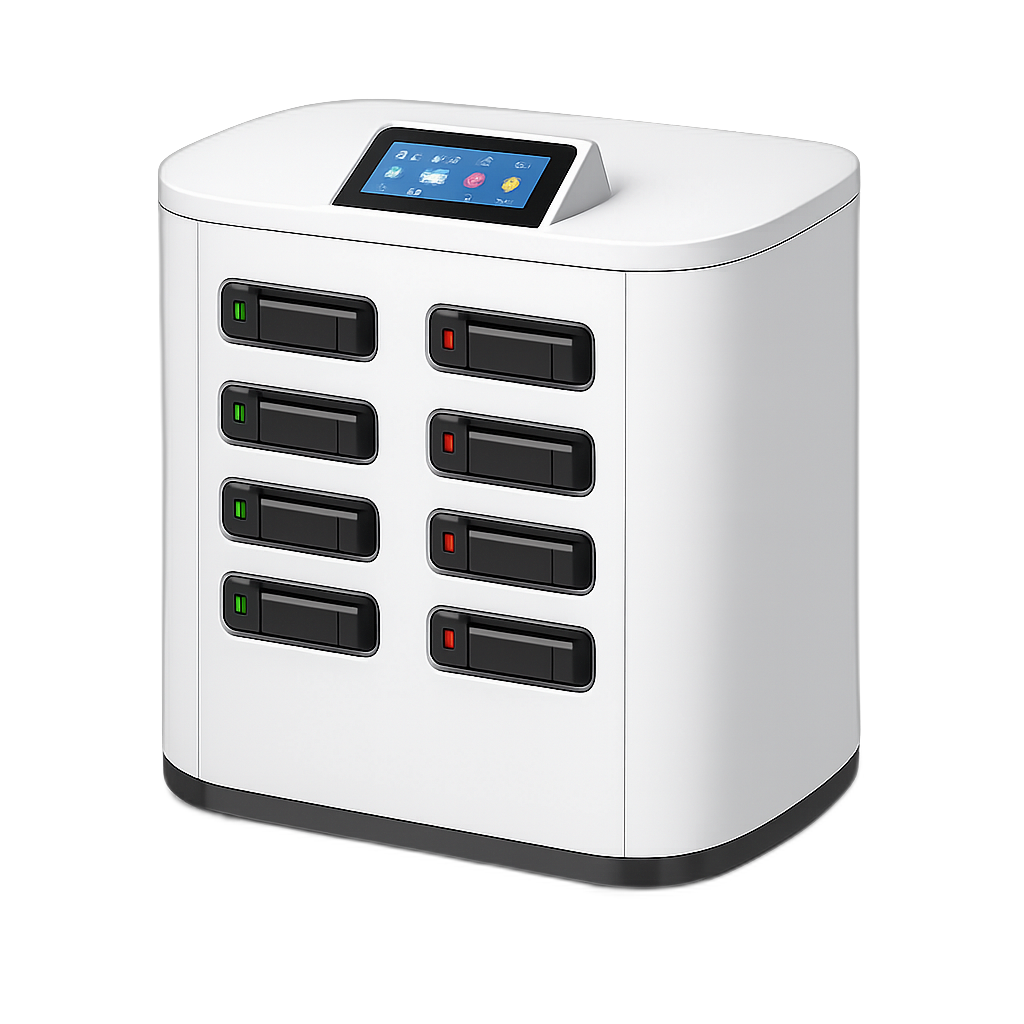 Power bank table vending station